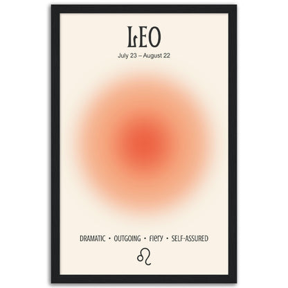 Leo Positive Aura Zodiac Print