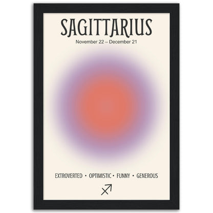 Sagittarius Positive Aura Zodiac Print