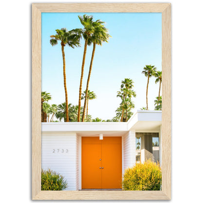 Palm Springs Orange Door Poster