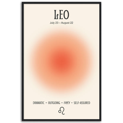 Leo Positive Aura Zodiac Print