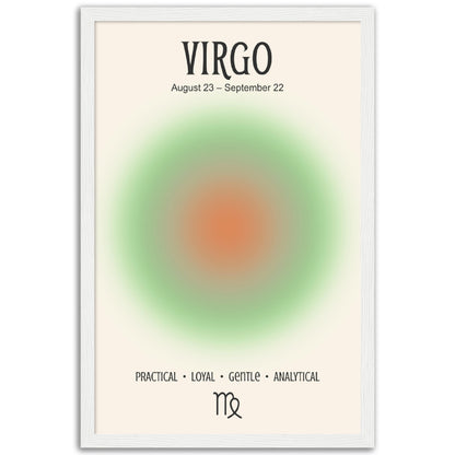 Virgo Positive Aura Zodiac Print