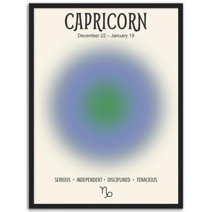 Capricorn Positive Aura Zodiac Print