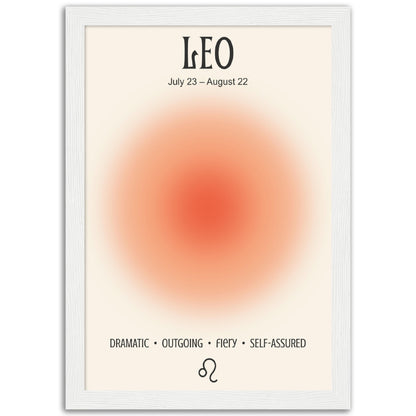 Leo Positive Aura Zodiac Print