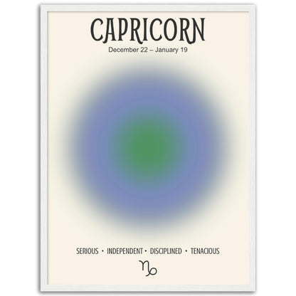 Capricorn Positive Aura Zodiac Print