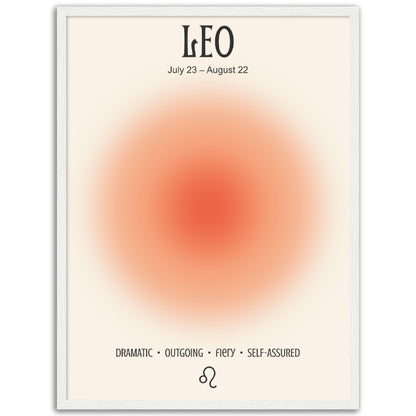 Leo Positive Aura Zodiac Print