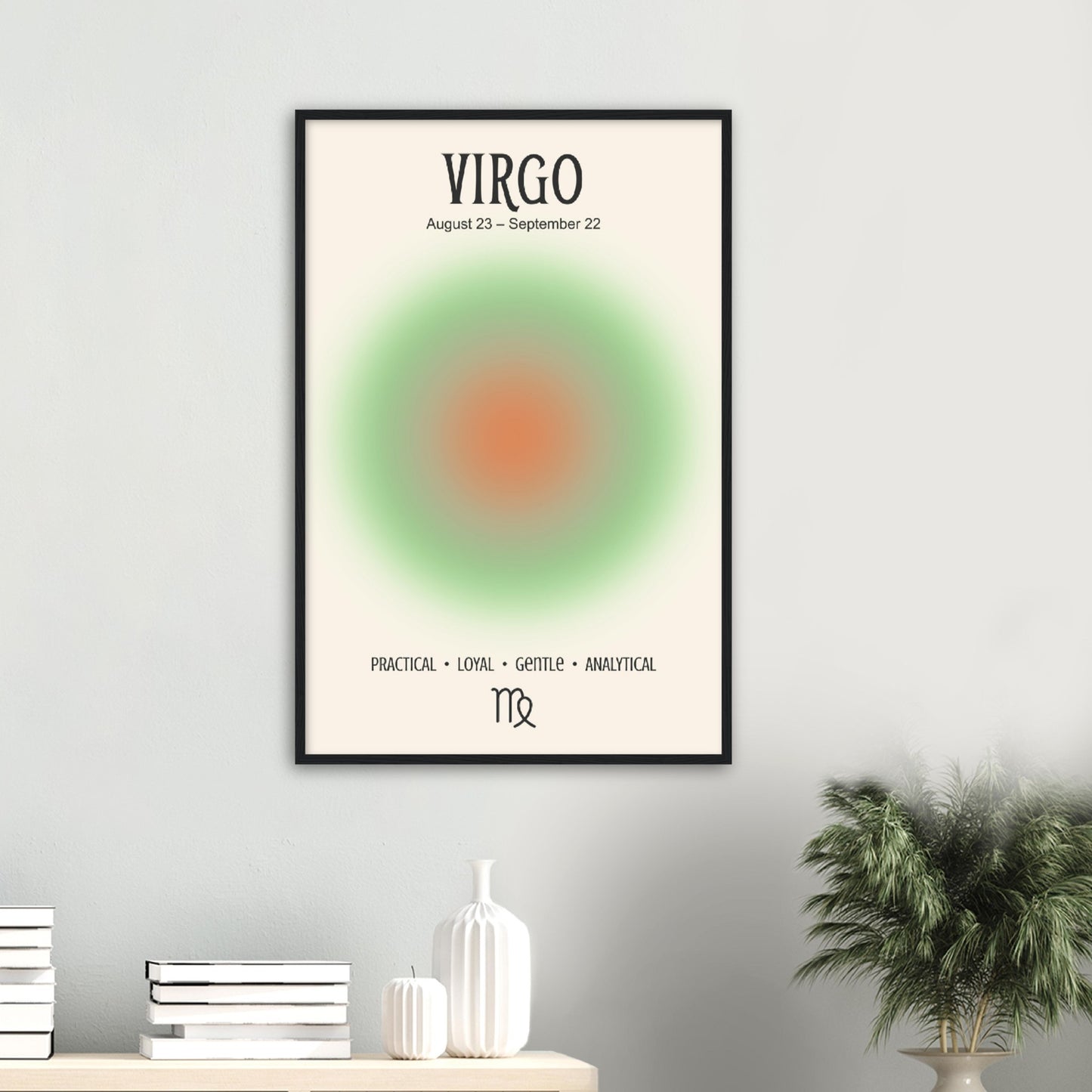 Virgo Positive Aura Zodiac Print