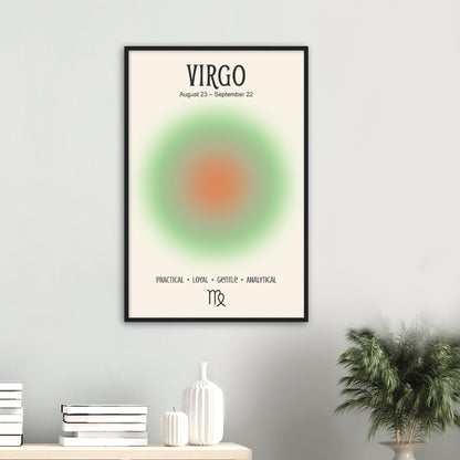 Virgo Positive Aura Zodiac Print