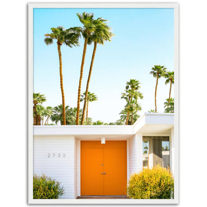 Palm Springs Orange Door Poster