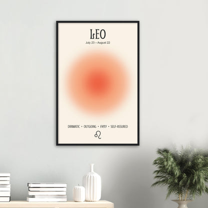 Leo Positive Aura Zodiac Print