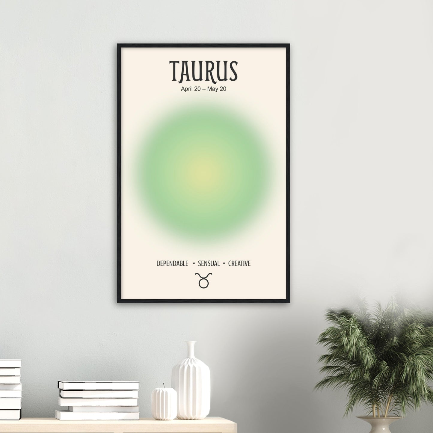 Taurus Positive Aura Zodiac Print