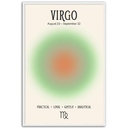 Virgo Positive Aura Zodiac Print