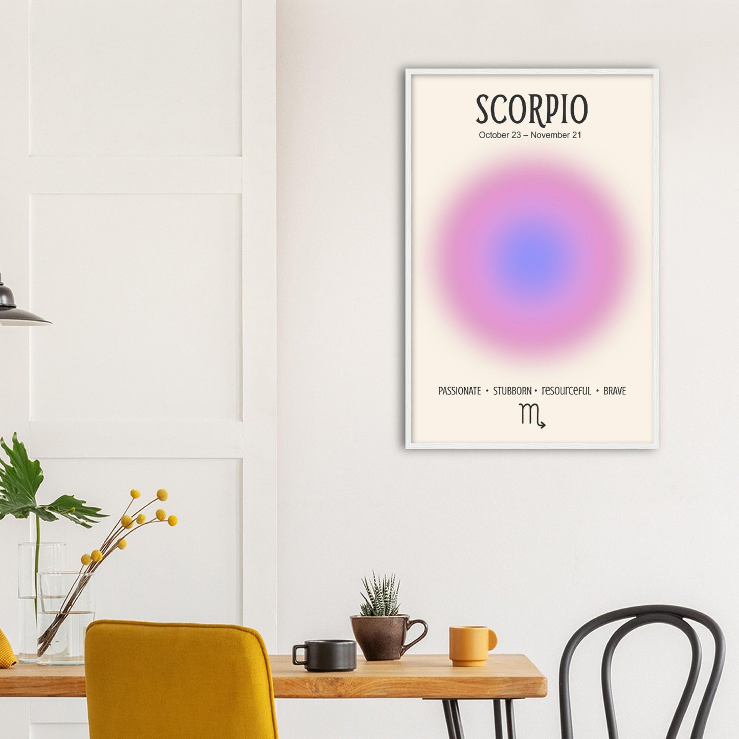 Scorpio Positive Aura Zodiac Print