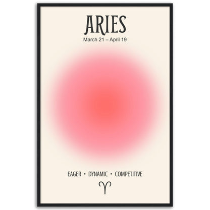 Aries Positive Aura Zodiac Art Print