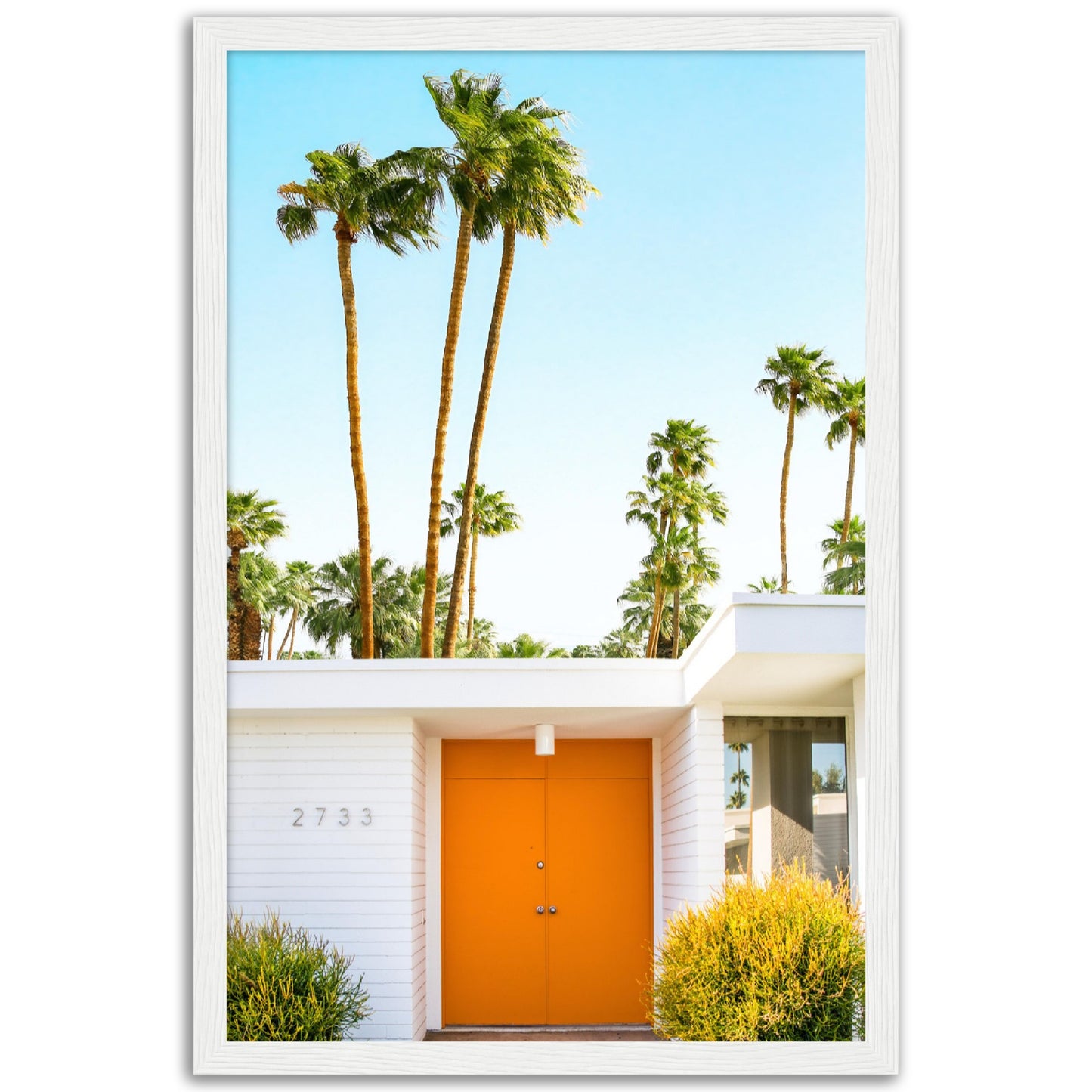 Palm Springs Orange Door Poster