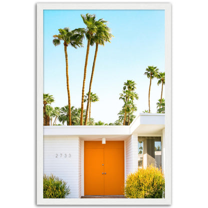 Palm Springs Orange Door Poster