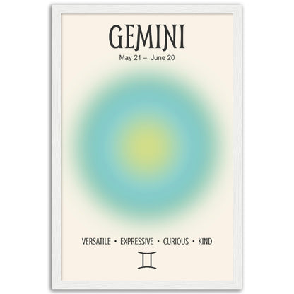 Gemini Positive Aura Zodiac Print