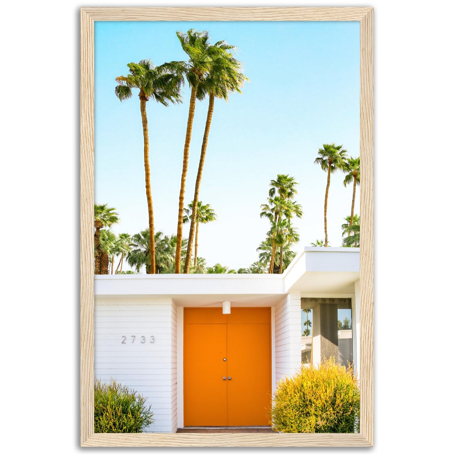 Palm Springs Orange Door Poster