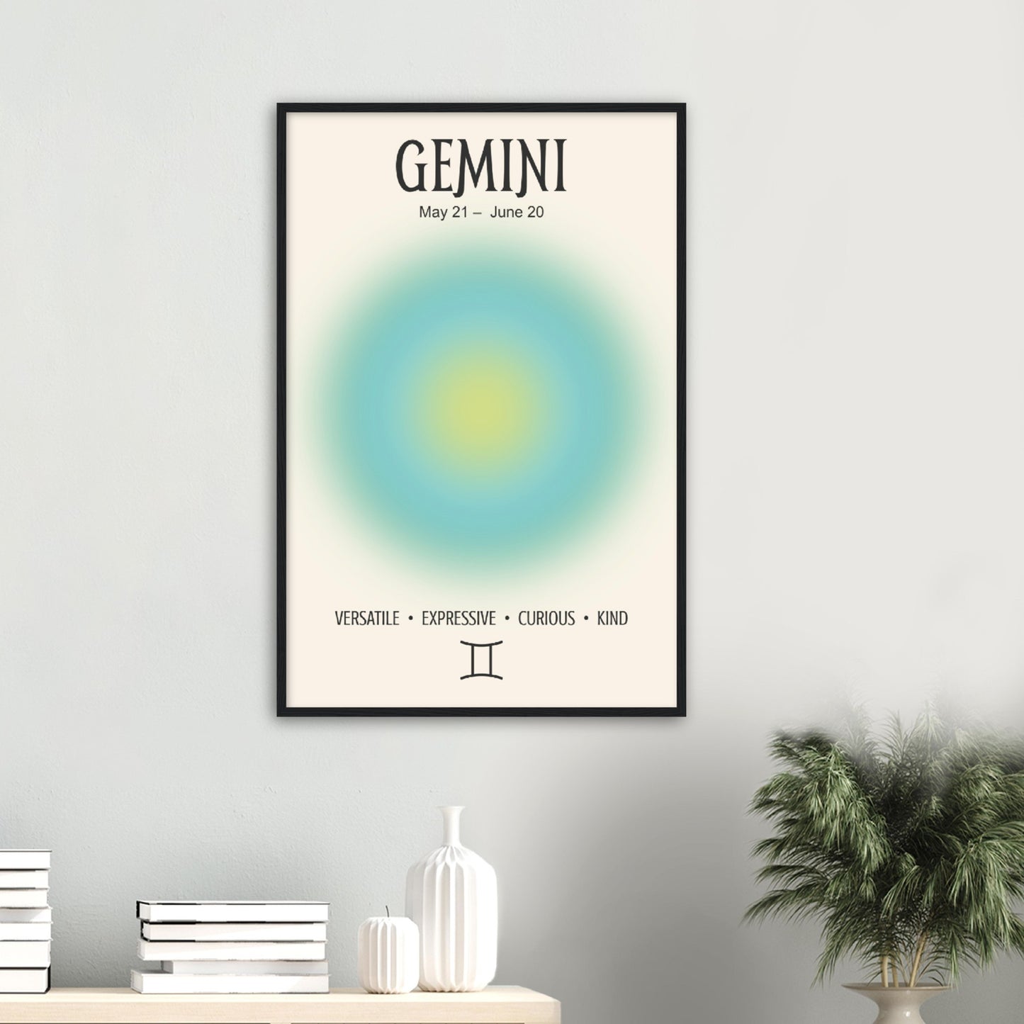 Gemini Positive Aura Zodiac Print