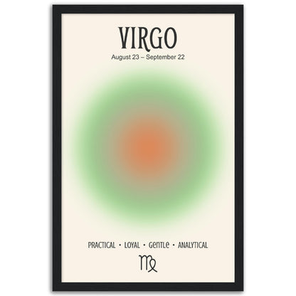 Virgo Positive Aura Zodiac Print