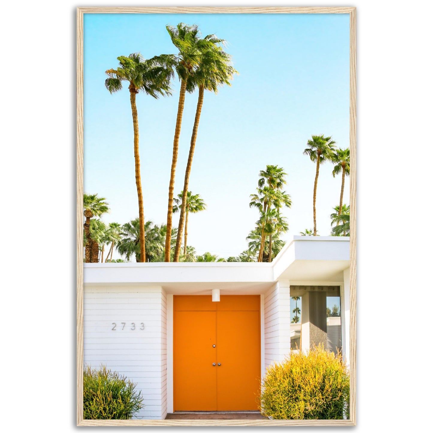 Palm Springs Orange Door Poster