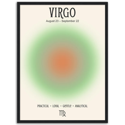 Virgo Positive Aura Zodiac Print