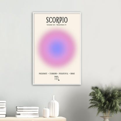 Scorpio Positive Aura Zodiac Print