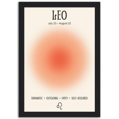 Leo Positive Aura Zodiac Print