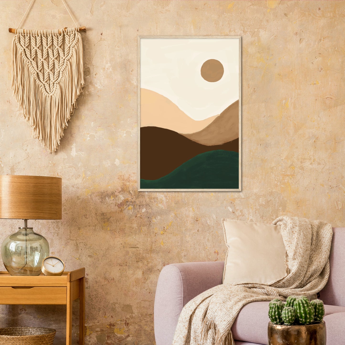 Mid Century Moon Art Print