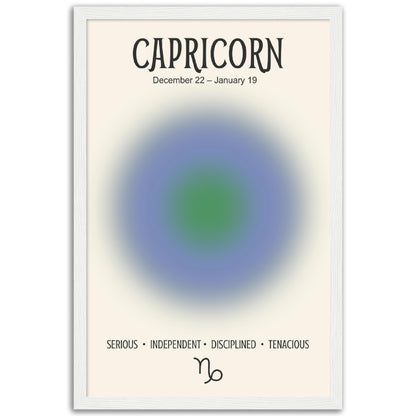 Capricorn Positive Aura Zodiac Print