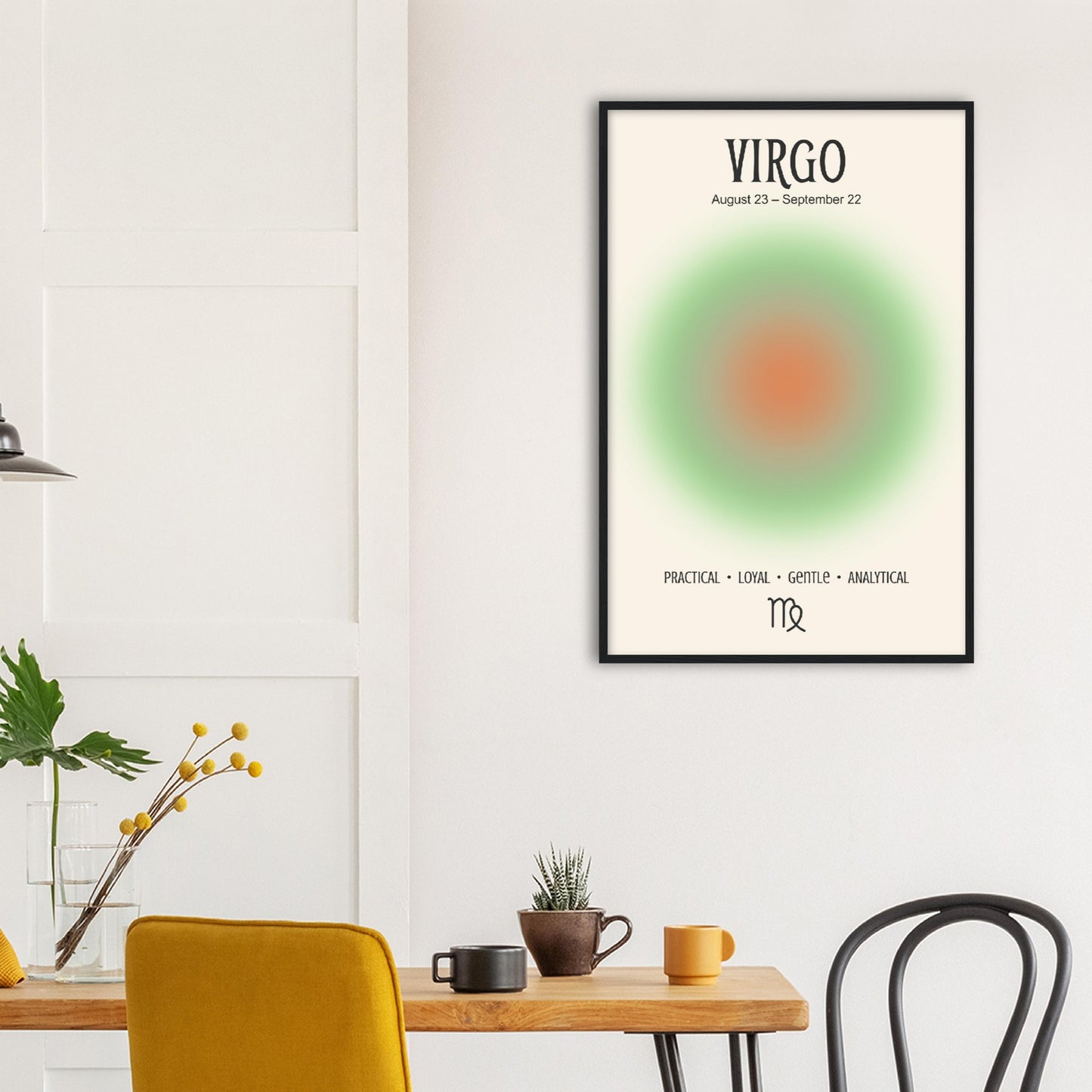 Virgo Positive Aura Zodiac Print